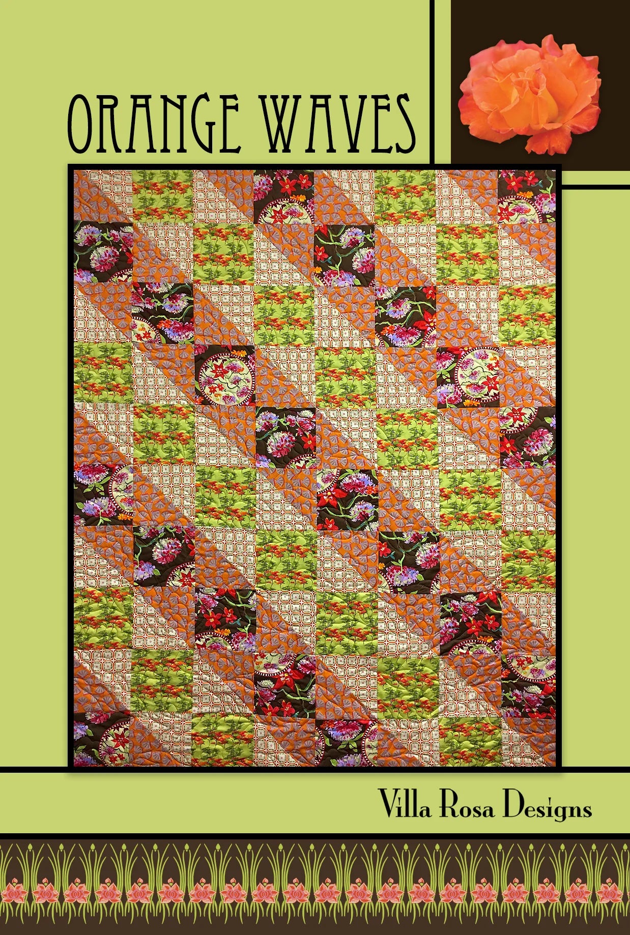 Orange Waves - Villa Rosa Designs