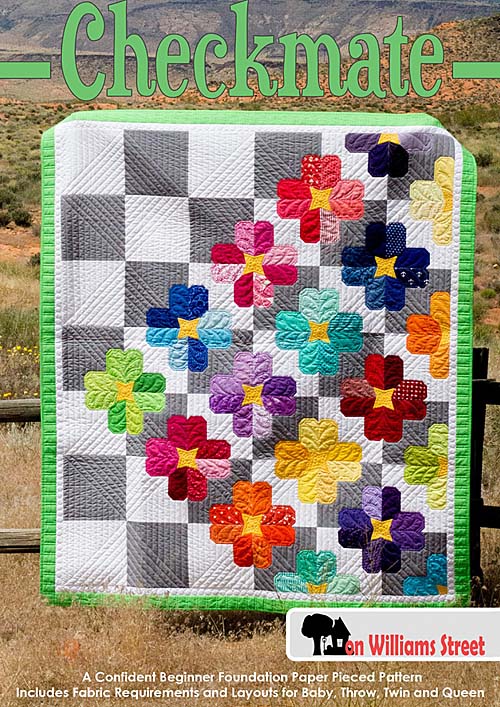 Checkmate - confident beginner foundation paper pieced quilt from On Williams St