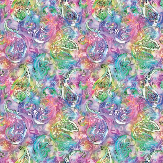 Rainbow Dreams - Shop Hop 2025 Exclusive - Pastel Watercolor Paisley