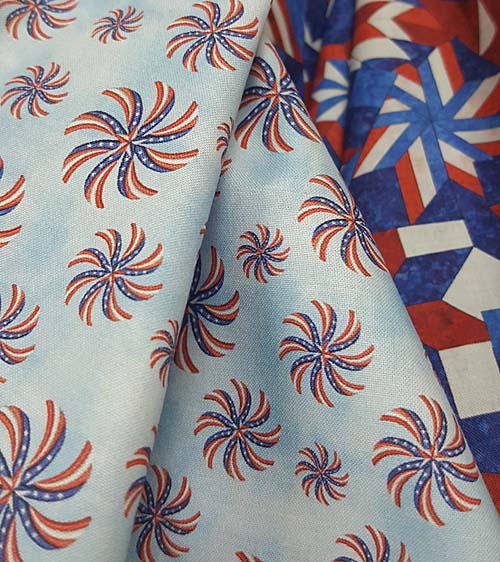 Spinner - Spinning Stars in red, white & blue Shop Hop Exclusive 2021