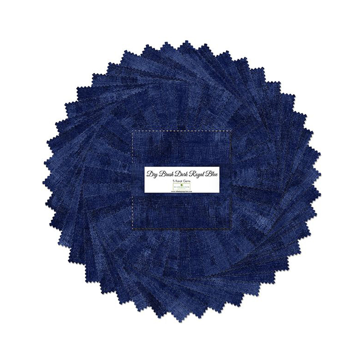 Dry Brush - 5 Karat Gems - 40 5 inch squares of dk blue dry brush