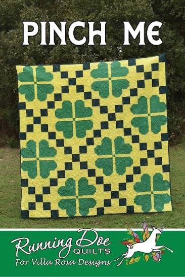 Pinch Me - 4 Leaf Clover Quilt by Running Doe Quilts For Villa Rosa Designs