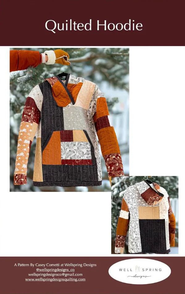 Dancing Daisies Quilted Hoodie - pattern by Casey Cometti - Wellspring Designs
