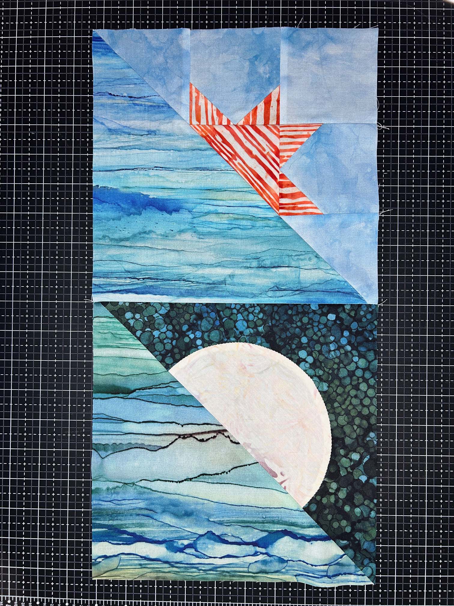 Row by Row 2025 Block Kit - Sunset Moonrise