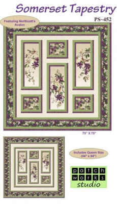 Somerset Tapestry - Quilt feat. Avalon - 2 sizes  by Patchwork Studio PS452