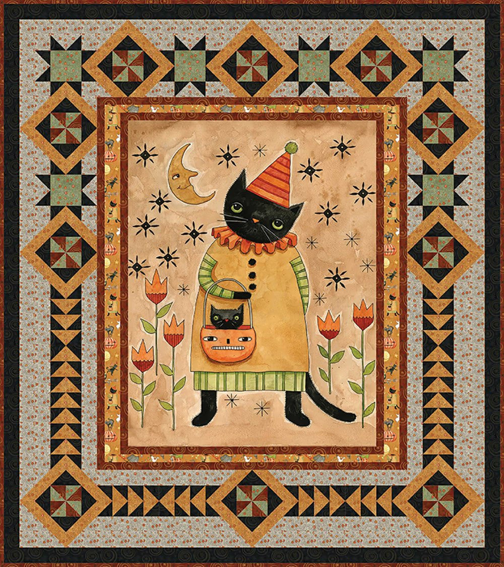 Spooky Kitty Quilt Kit - 64 in. x 72 in.