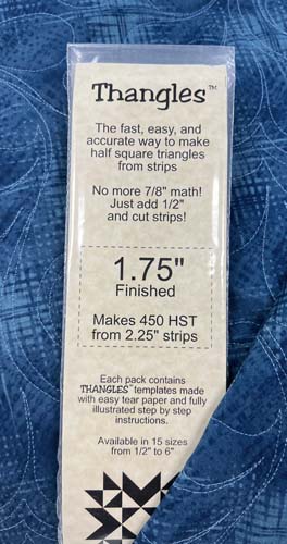 Thangles 1.75" finished - Makes 450 HST from 2.25 strips