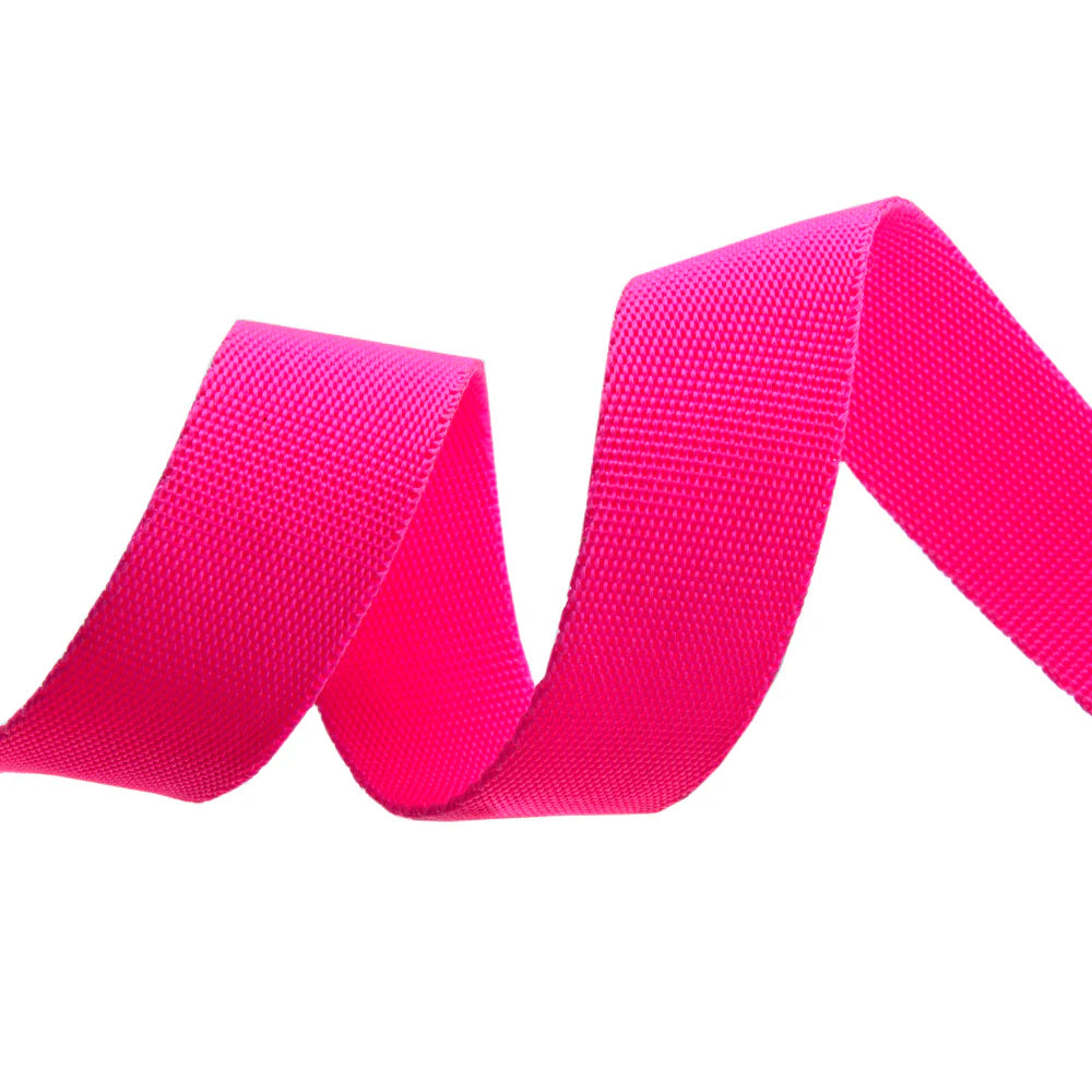 Tula Pink Webbing - 2 yards of 1 inch wide webbing - Pink/Cosmic