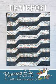 Transport - 49 x 60 by Running Doe Quilts For Villa Rosa Designs