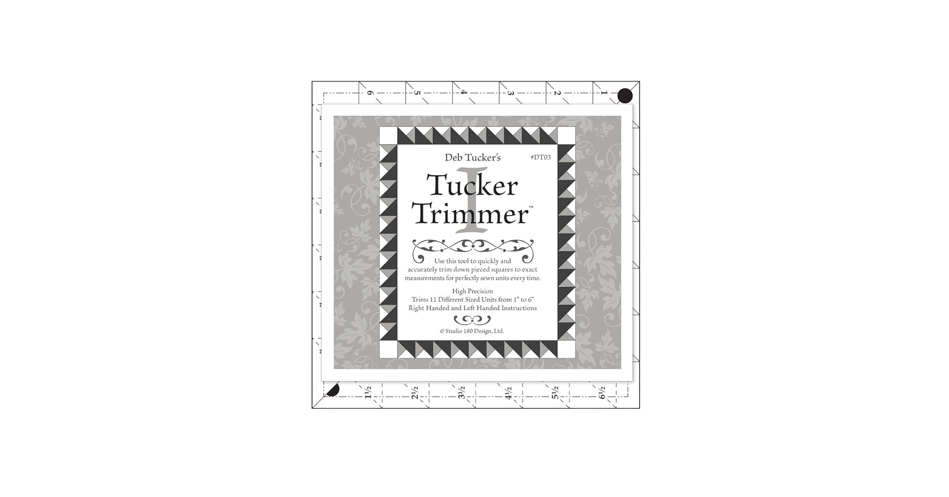 Tucker Trimmer - 7" square - trims 11 different sized units - Deb Tucker