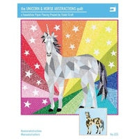 The Unicorn & Horse Abstractions Quilt - Foundation Paper Piecing by Violet Craft