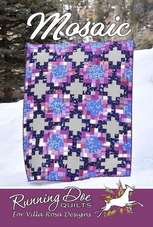 Mosaic - 54 x 72 - quilt by Running Doe Quilts For Villa Rosa Designs
