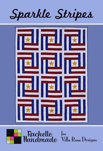 Sparkle & Stripes -62 x 82 byRachelle Handmade for Villa Rosa Designs